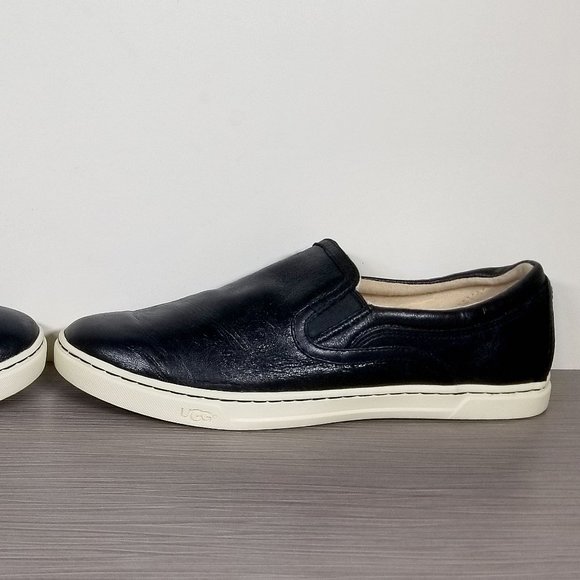 UGG Fierce Slip-on Sneaker, Black Leather, Womens Size 9 US / 40 - Picture 9 of 12